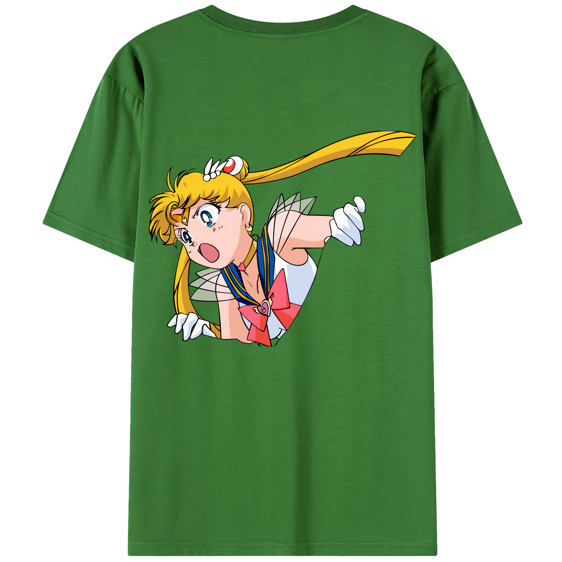 （画像用） 美少女戦士セーラームーン 月野 うさぎ つきの うさぎ Sailor Moon Tsukino Usagi レディース半袖Tシャツ(バックプリント)